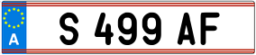 Trailer License Plate